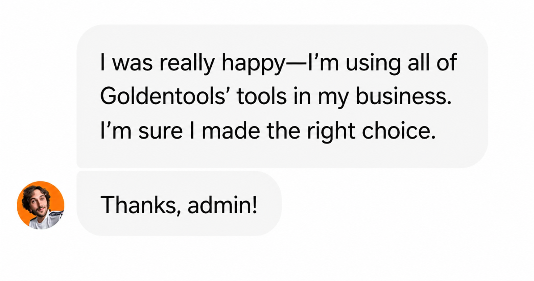 Member testimonial
